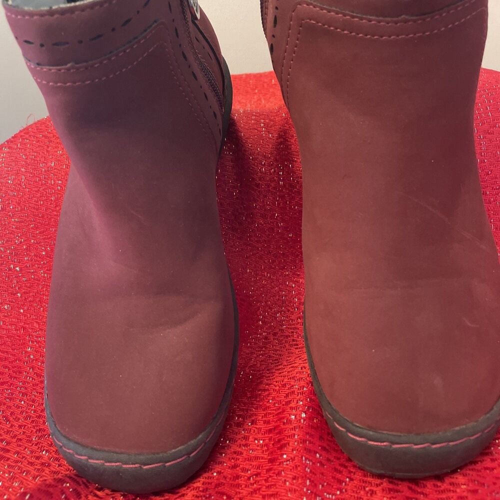 JBU by Jambu Women's Juno Winter Ankle Ladies Boots ~ Burgundy size 8M